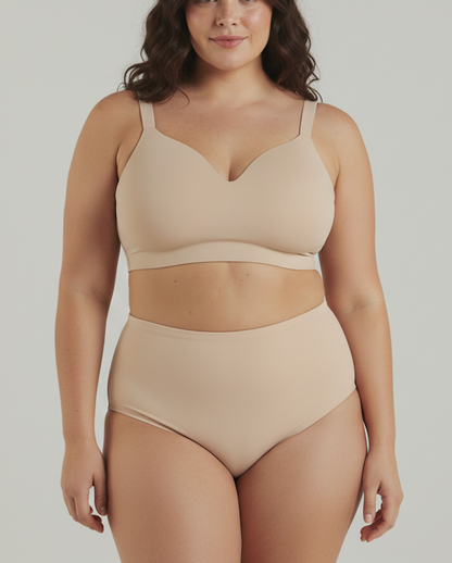 Sculpt Lift Set (1 Bra + 2 Bottoms) - Beige