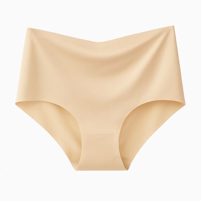 Seamless High-Waist Brief Beige