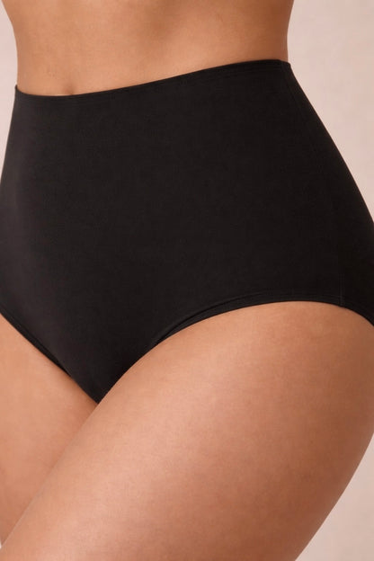 Seamless High-Waist Brief Black