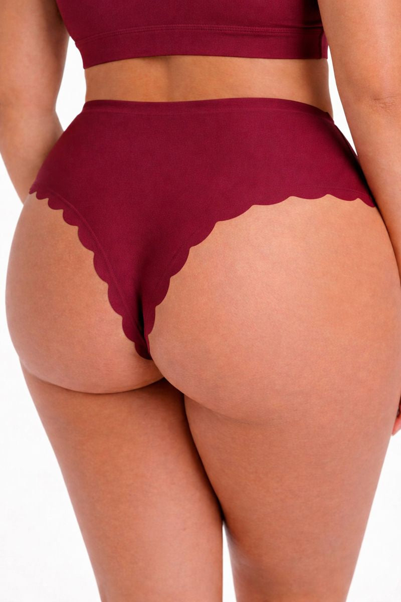 Second Skin Thong - Wine