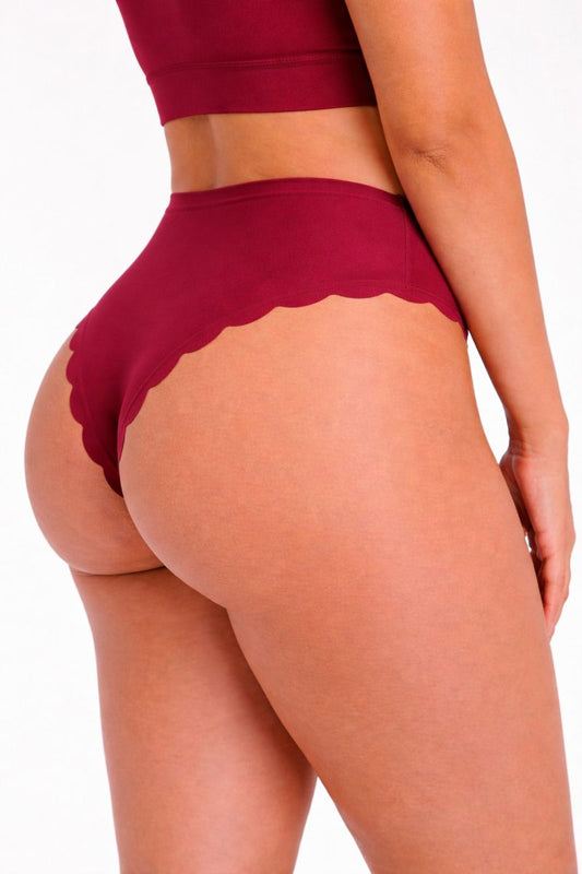 Second Skin Thong - Wine