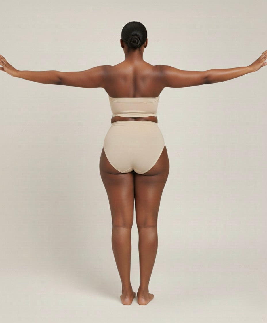 Cotton Hold High-Waist Brief Beige