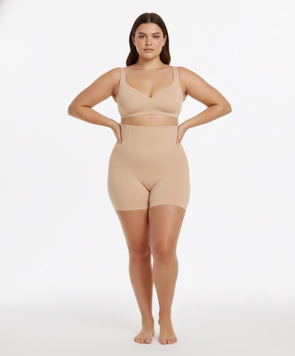 Sculpt High-Waist Short - Beige