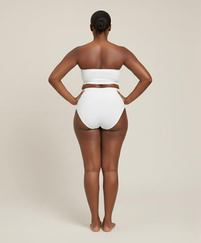 Cotton Hold High-Waist Brief White