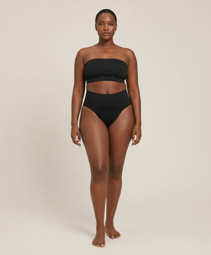Cotton Hold High-Waist Brief Black