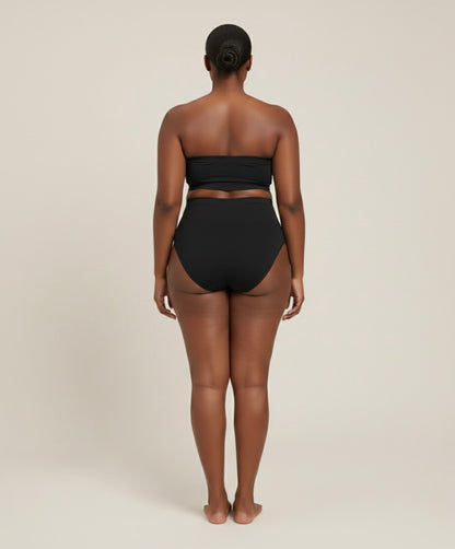 Cotton Hold High-Waist Brief Black