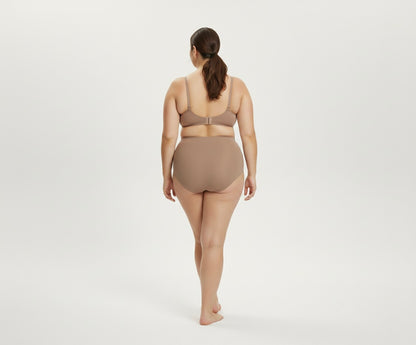 Seamless High-Waist Brief Coffee