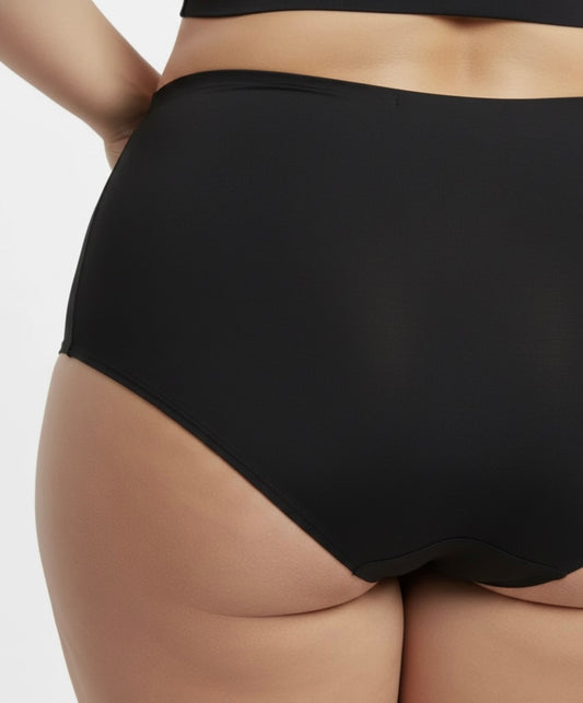 Cotton Hold High-Waist Brief Black